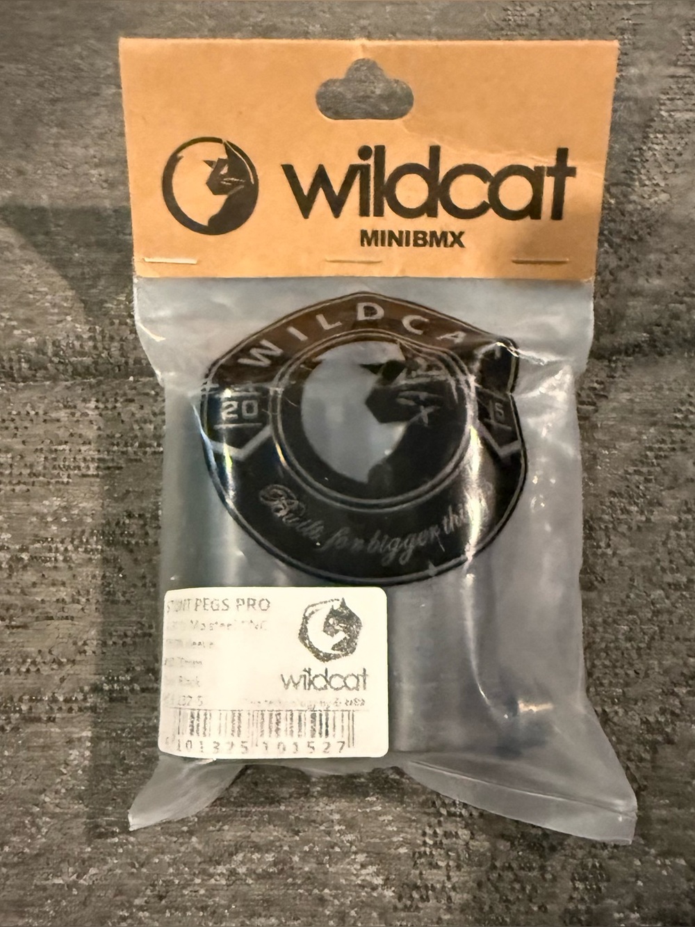 Wildcat Mini BMX Stunt pegs - Black & White